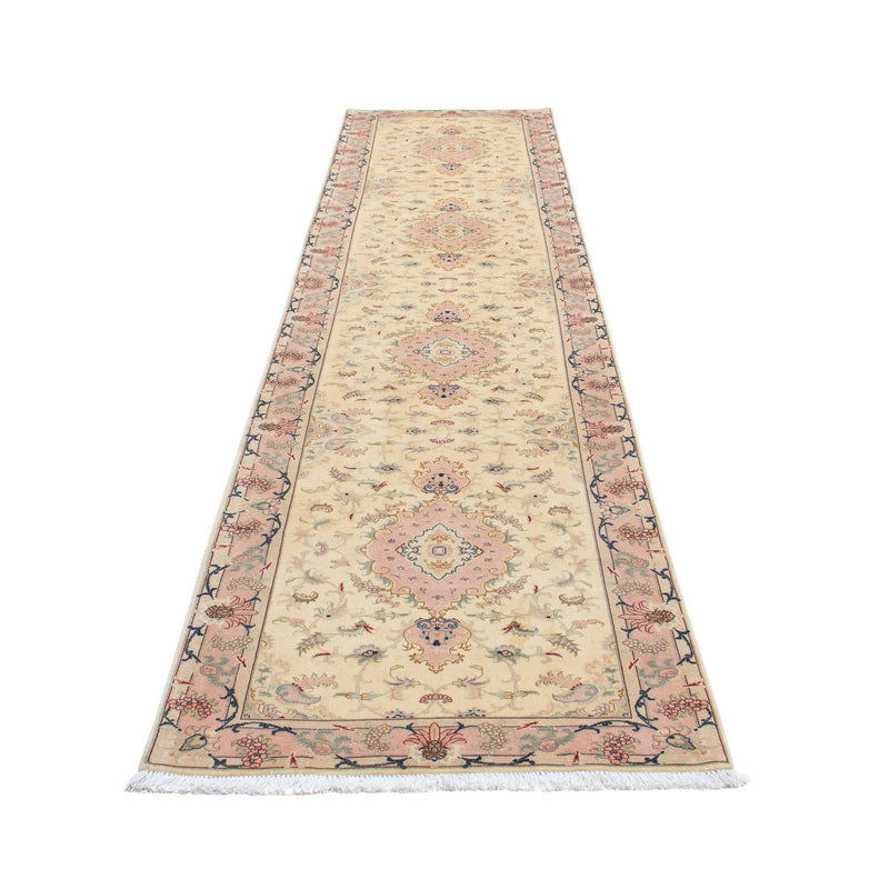 Täbriz - 50 Raj Teppich 86x397cm - Perserteppich - beige