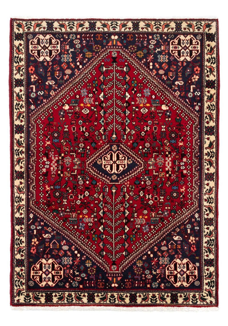 Abadeh Teppich 107x154cm - Perserteppich - dunkelrot