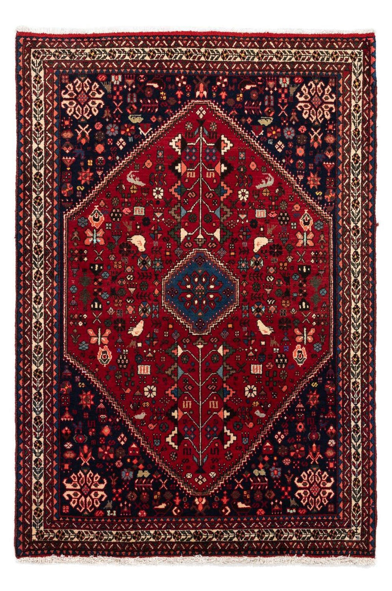 Abadeh Teppich 100x145cm - Perserteppich - dunkelrot
