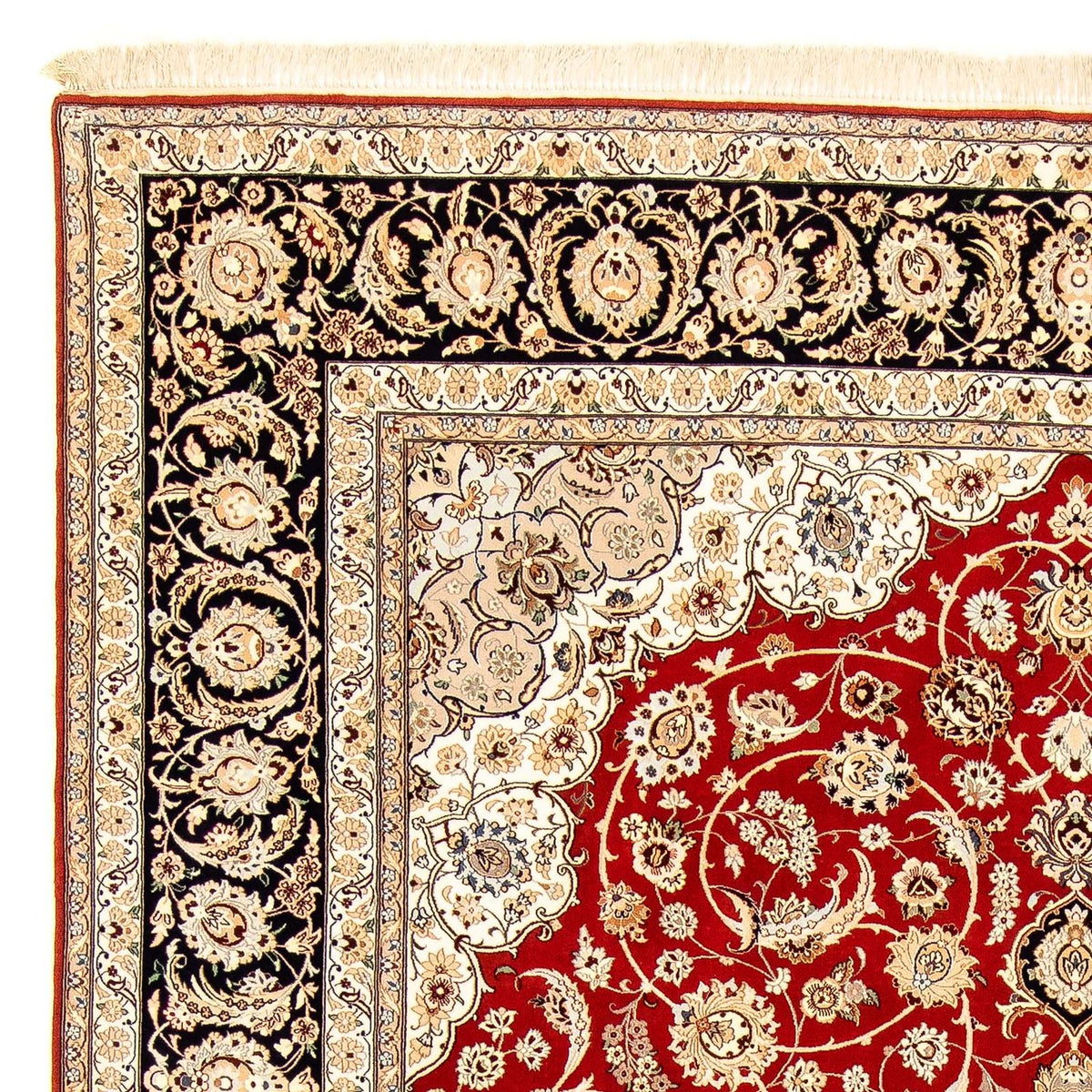 Isfahan Teppich 253x370cm - Perserteppich - dunkelrot
