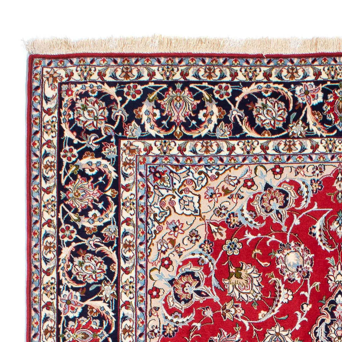 Isfahan Teppich 159x233cm - Perserteppich - rot
