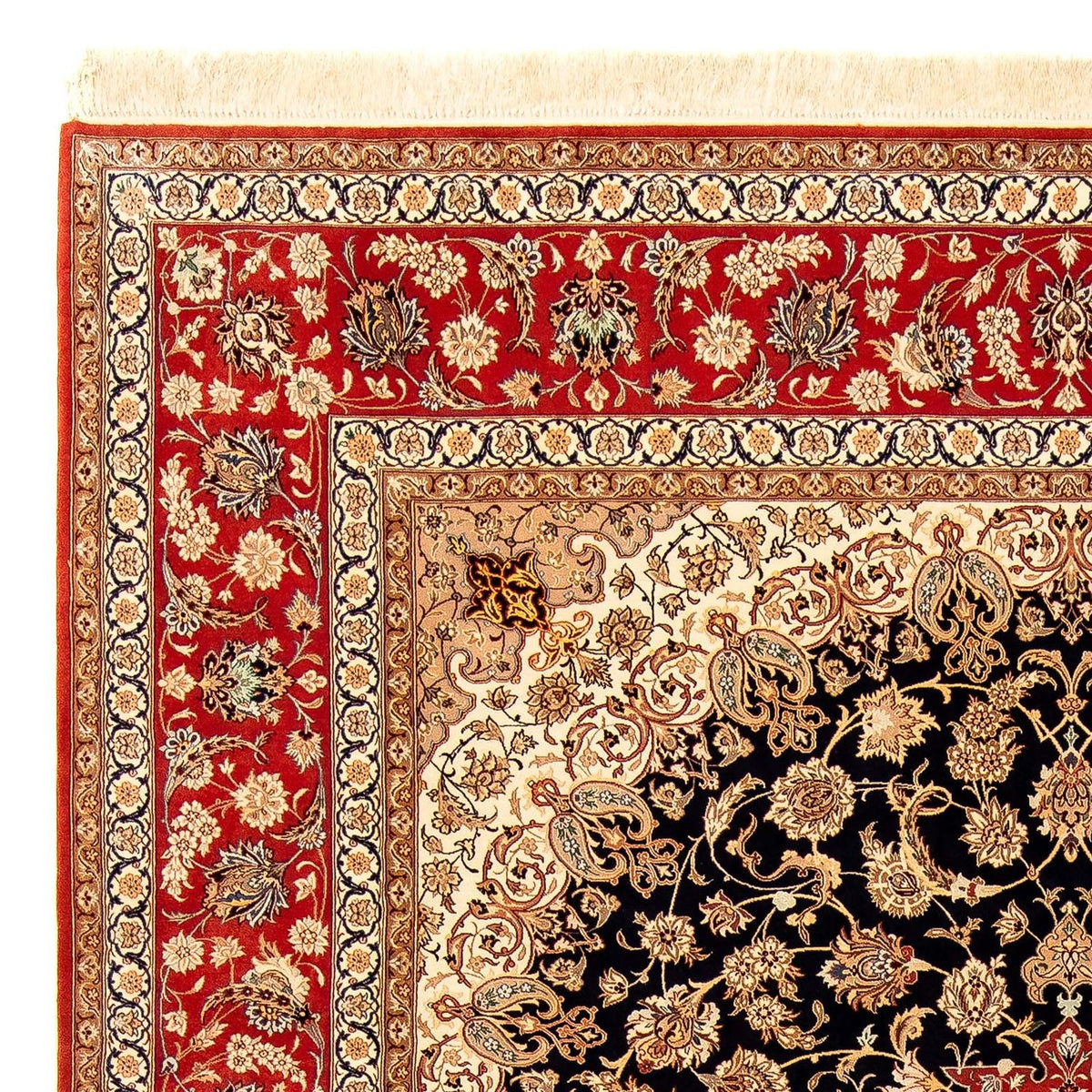 Isfahan Teppich 255x344cm - Perserteppich - dunkelrot