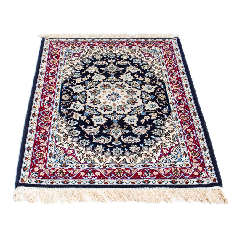 Isfahan Teppich 72x104cm - Perserteppich - dunkelblau