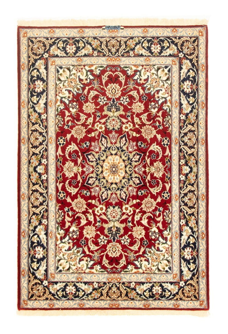 Isfahan Teppich 110x158cm - Perserteppich - rot