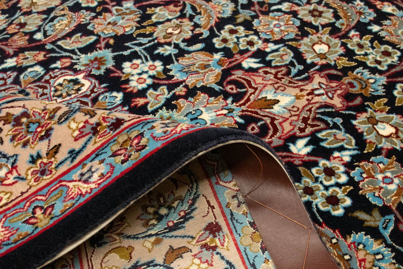 Isfahan Teppich 110x165cm - Perserteppich - schwarz