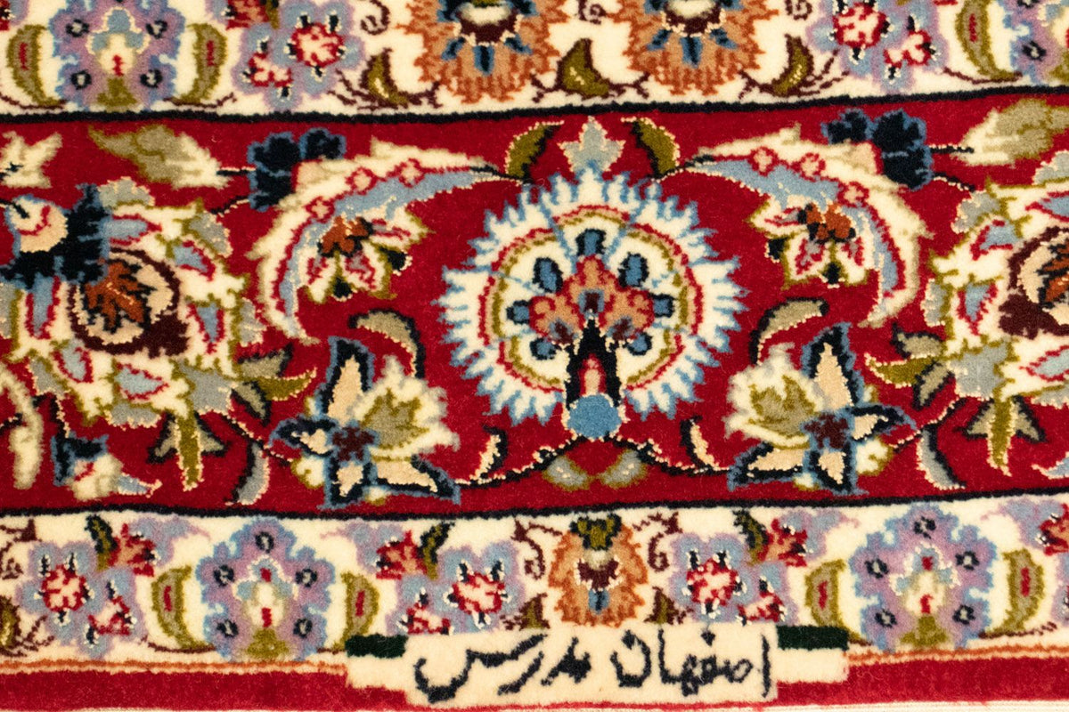Isfahan Teppich 112x172cm - Perserteppich - hellblau