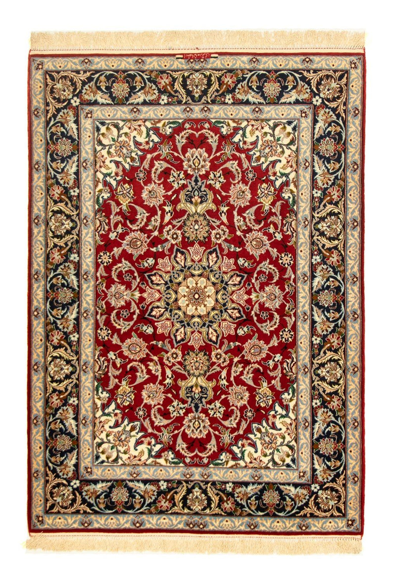 Isfahan Teppich 111x162cm - Perserteppich - rot