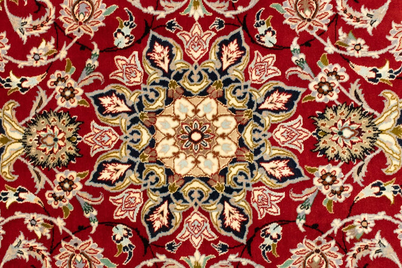 Isfahan Teppich 111x162cm - Perserteppich - rot