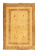 Gabbeh Persisch Teppich 121x174cm - Perserteppich Wollteppich - gold