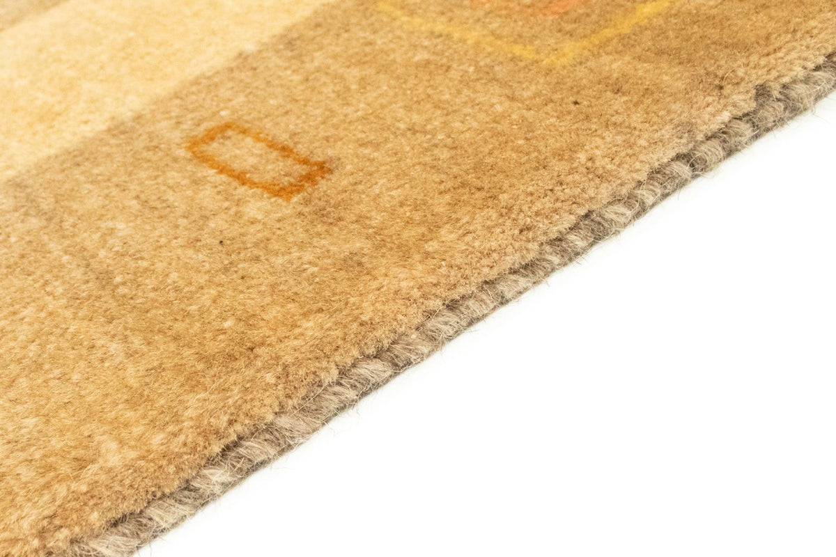 Gabbeh Persisch Teppich 121x174cm - Perserteppich Wollteppich - gold