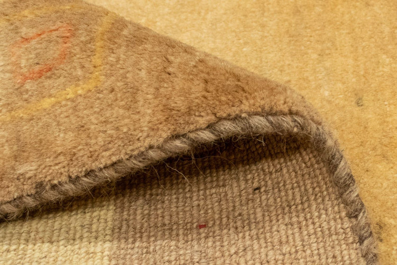 Gabbeh Persisch Teppich 121x174cm - Perserteppich Wollteppich - gold