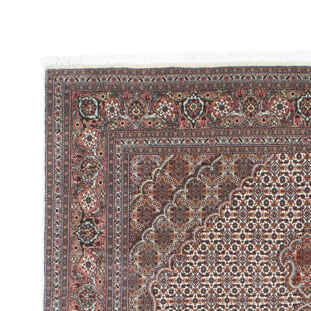 Täbriz Teppich 153x212cm - Perserteppich - hellbraun