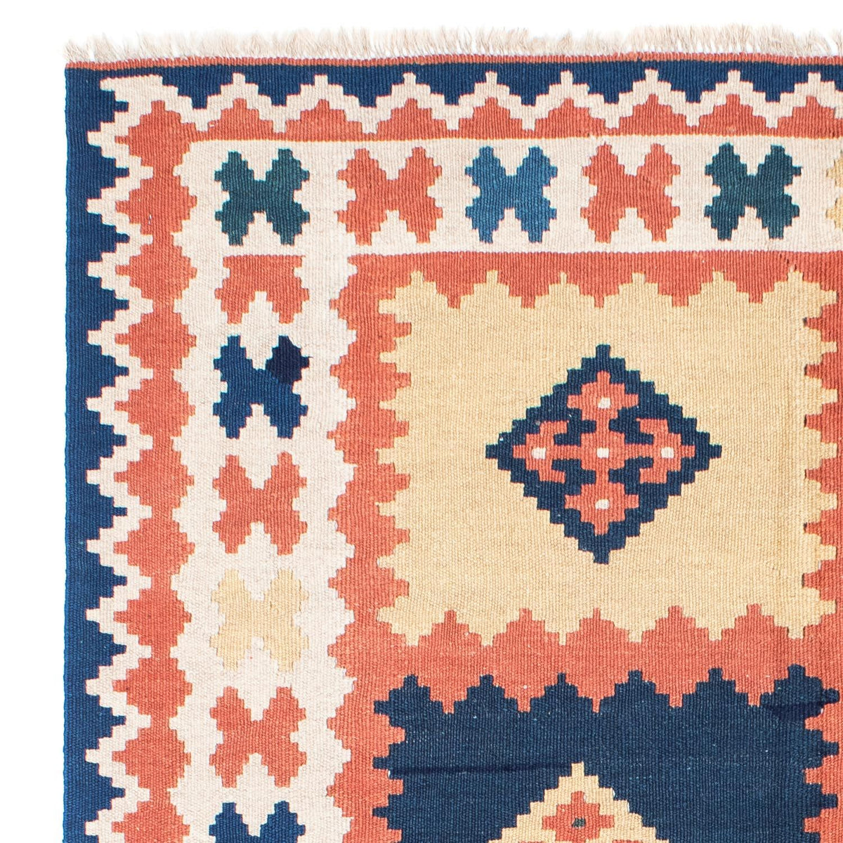 Kelim Teppich - Oriental 155 x 212 cm - blau