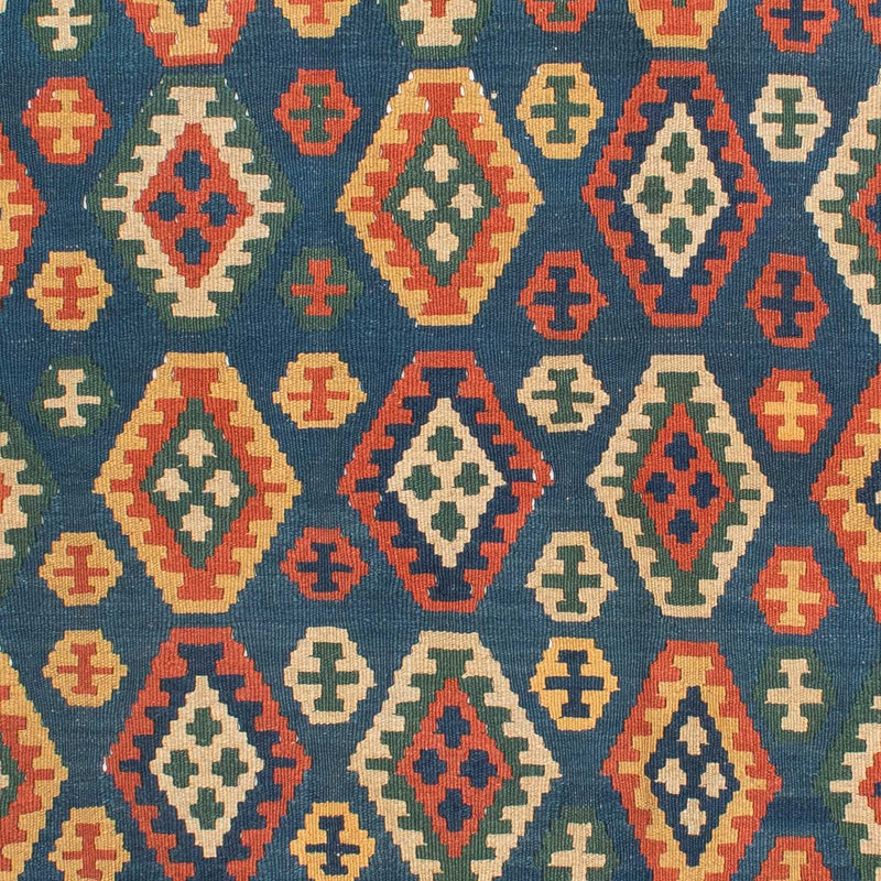 Kelim Teppich - Oriental 194 x 232 cm - blau