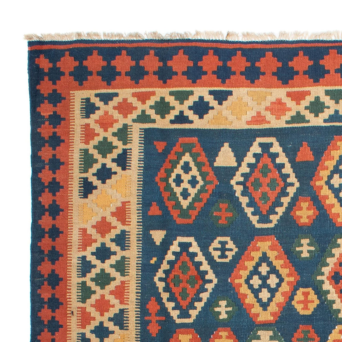 Kelim Teppich - Oriental 194 x 232 cm - blau