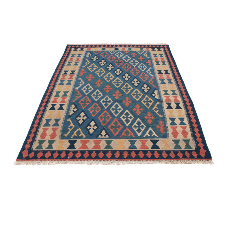 Kelim Fars Teppich 119x189cm - blau