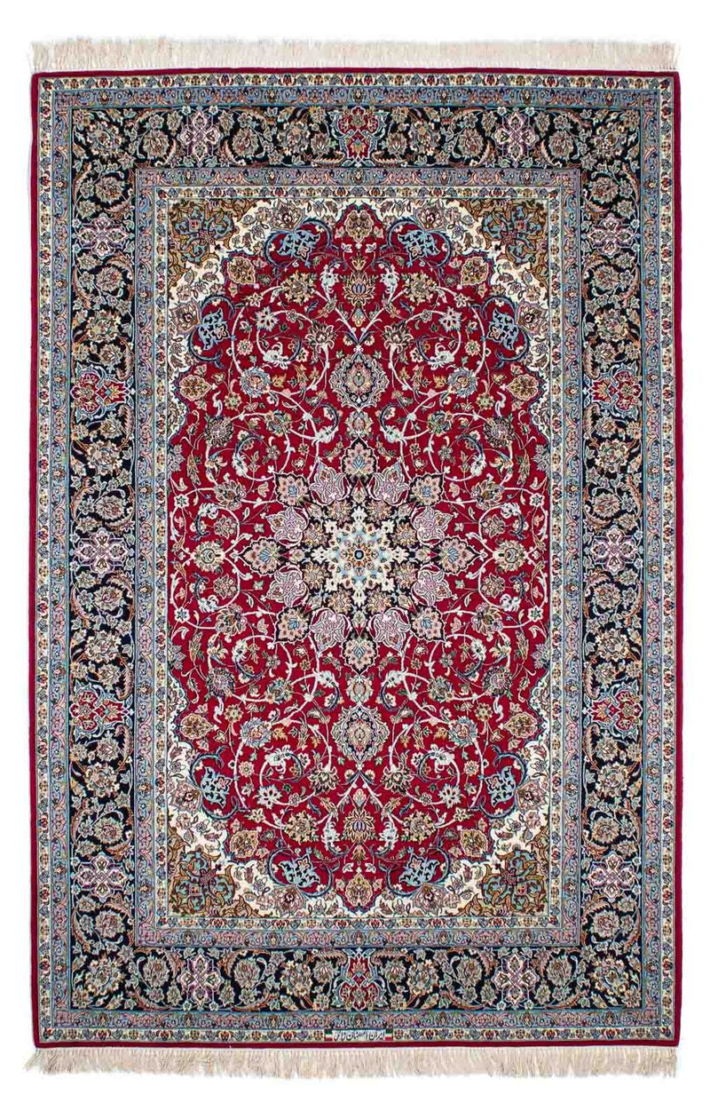Isfahan Teppich 160x240cm - Perserteppich - rot