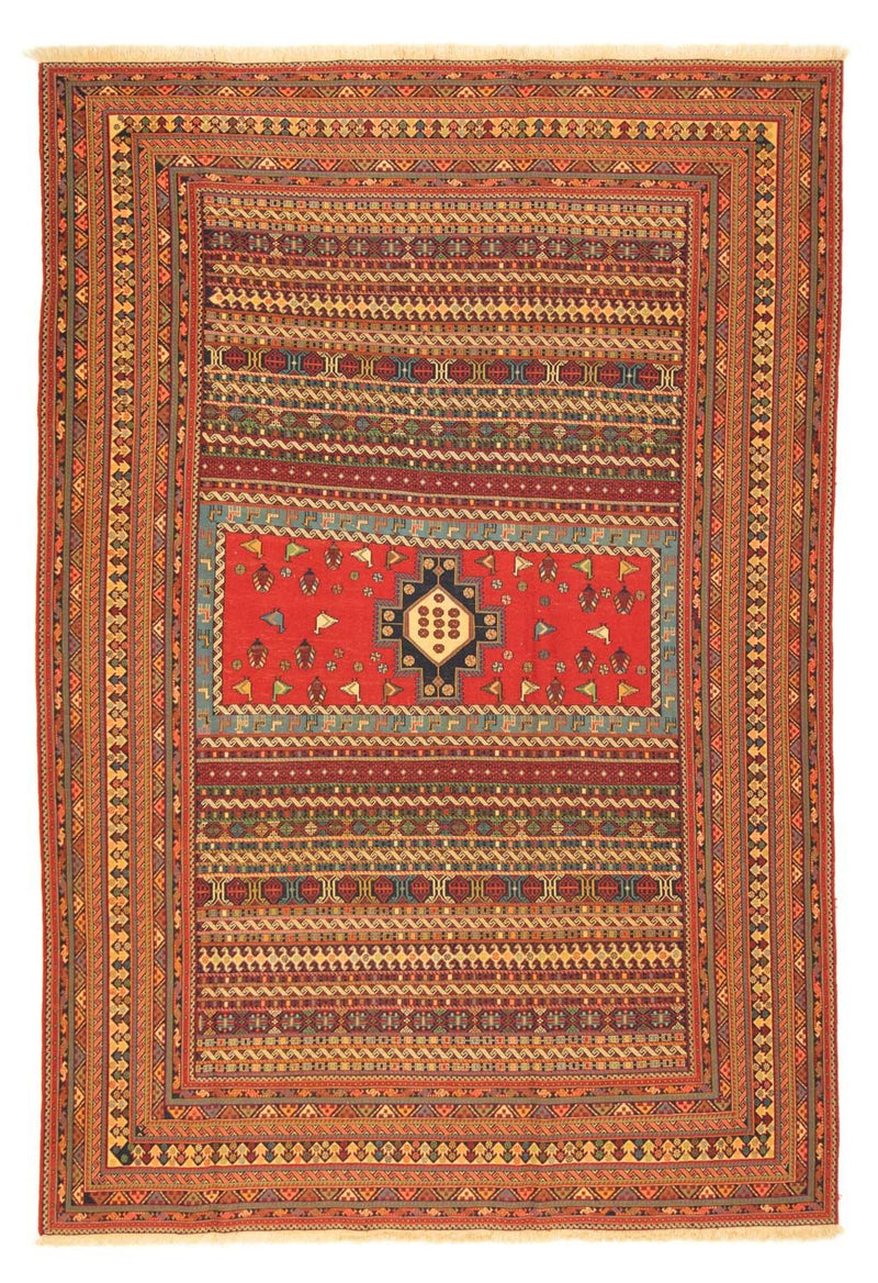 Afshar Sirjan Teppich 199x297cm - Perserteppich - mehrfarbig