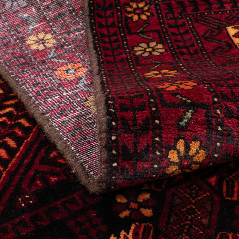 Belutsch Teppich 102x216cm - Orientteppich - dunkelrot