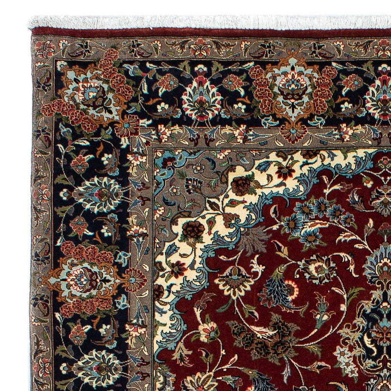 Perserteppich - Ghom 138 x 204 cm - dunkelrot