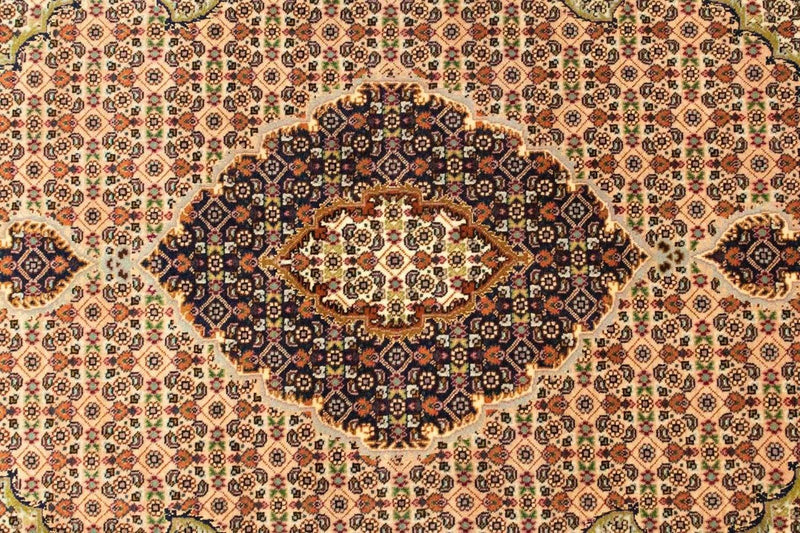 Täbriz - 50 Raj Teppich 98x148cm - Perserteppich - beige