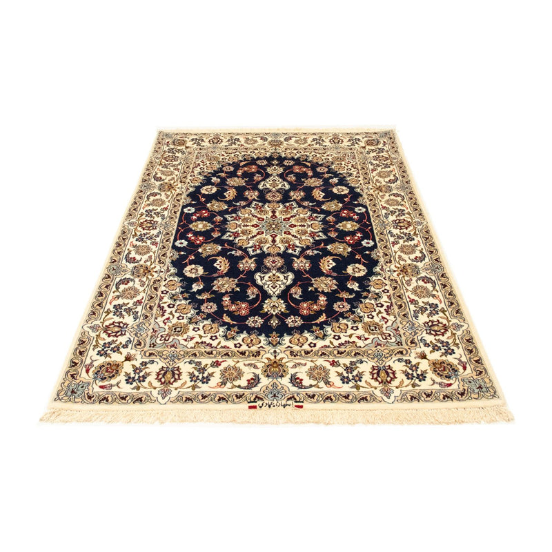 Isfahan Teppich 108x171cm - Perserteppich - dunkelblau