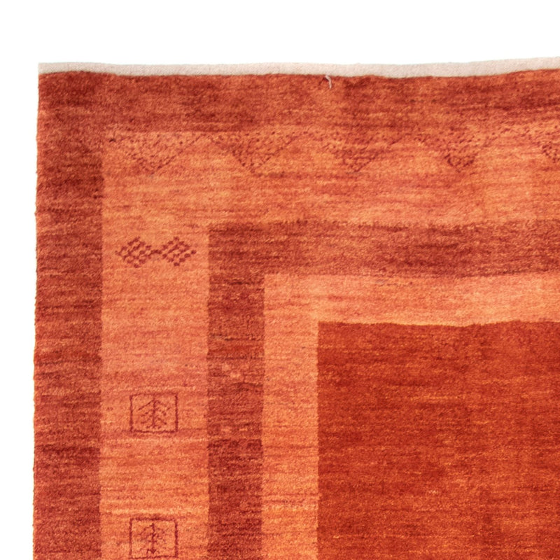 Gabbeh Persisch Teppich 170x242cm - Perserteppich Wollteppich - dunkelrot