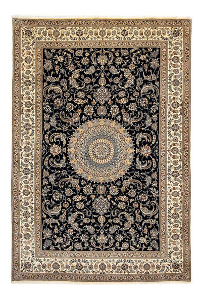 Nain - 6La Teppich 195x290cm - Perserteppich - dunkelblau