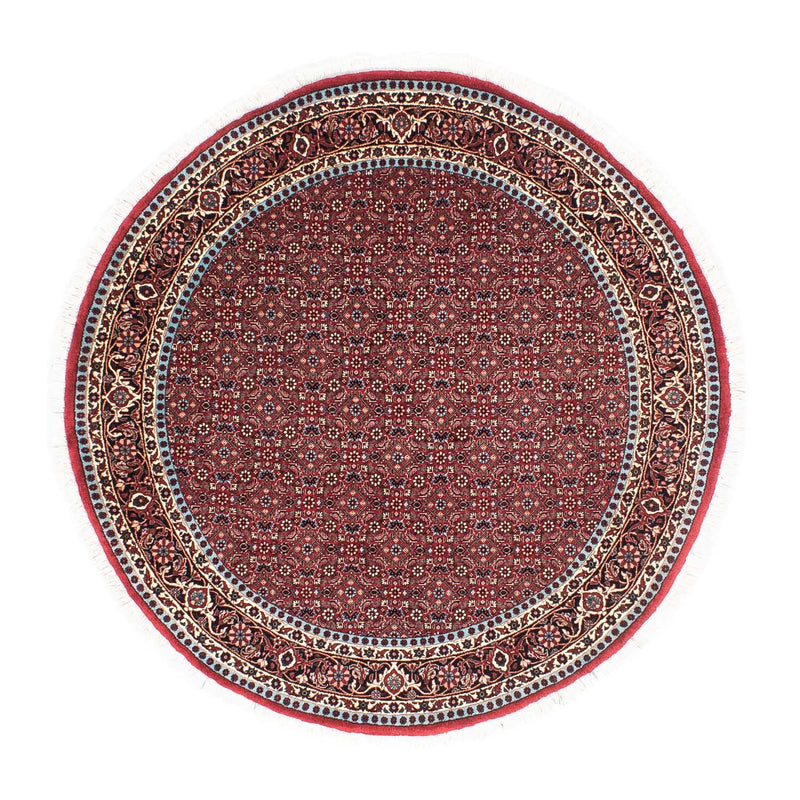 Bidjar Teppich 155x155cm - Perserteppich - dunkelrot