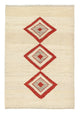 Gabbeh Persisch Teppich 125x186cm - Perserteppich Wollteppich - beige