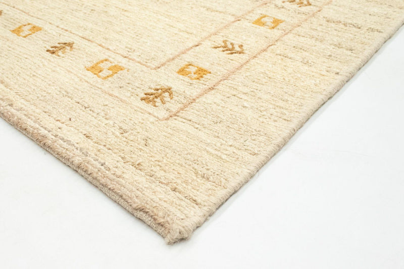 Gabbeh Persisch Teppich 147x193cm - Perserteppich Wollteppich - beige
