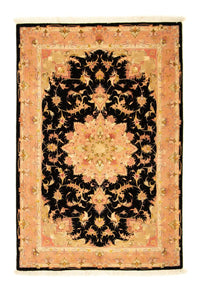 Täbriz - 50 Raj Teppich 105x154cm - Perserteppich - schwarz – product image