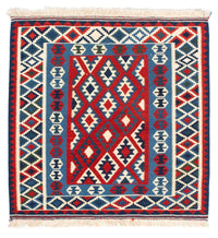 Kelim Fars Teppich 103x104cm - dunkelrot – product image
