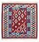 Kelim Fars Teppich 103x104cm - dunkelrot