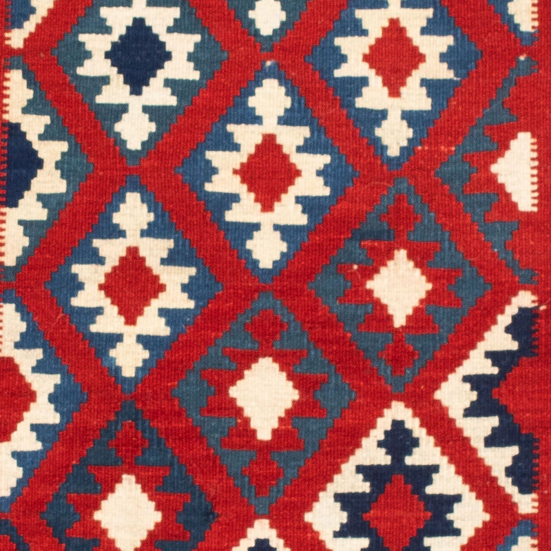 Kelim Fars Teppich 103x104cm - dunkelrot