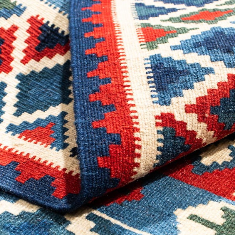 Kelim Fars Teppich 103x104cm - dunkelrot