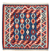 Kelim Fars Teppich 100x103cm - dunkelblau – product image