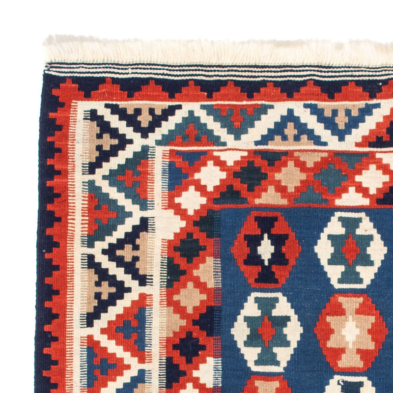 Kelim Fars Teppich 100x103cm - dunkelblau