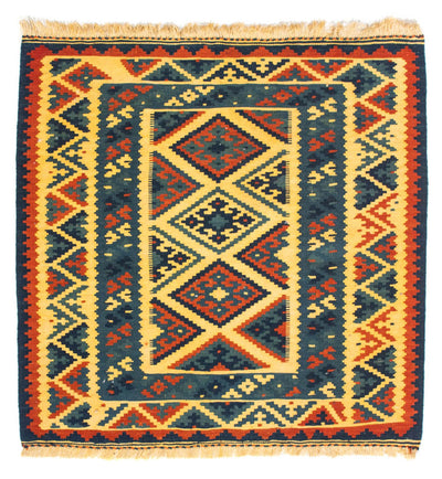 Kelim Fars Teppich 101x102cm - mehrfarbig