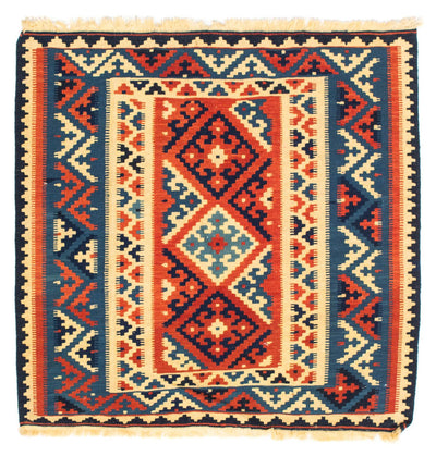 Kelim Fars Teppich 101x104cm - mehrfarbig