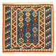Kelim Teppich - Oriental 103 x 105 cm - dunkelblau