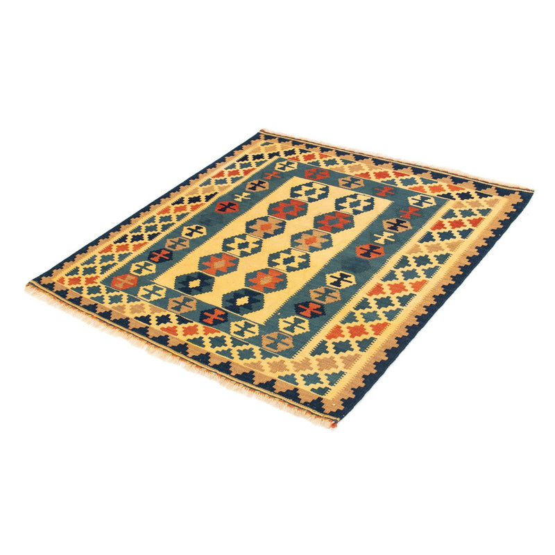 Kelim Teppich - Oriental 95 x 101 cm - gold