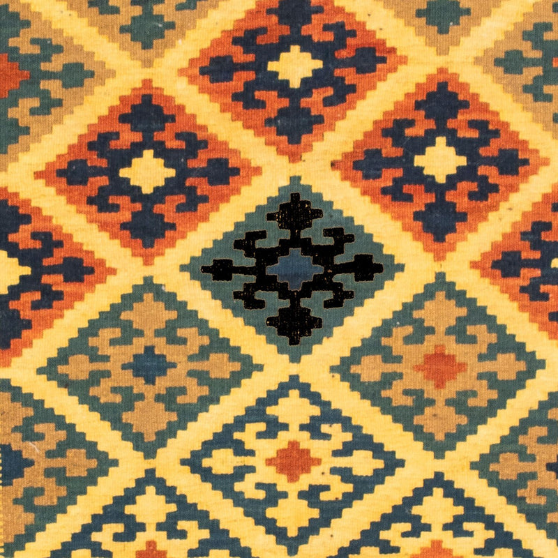Kelim Teppich - Oriental 95 x 102 cm - gelb