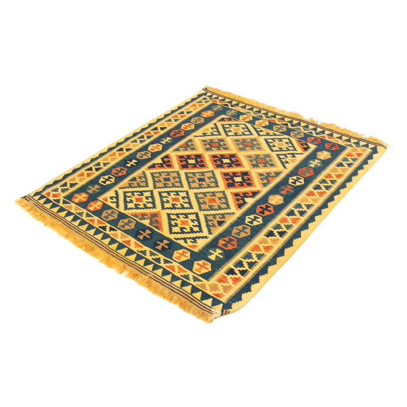Kelim Teppich - Oriental 95 x 102 cm - gelb