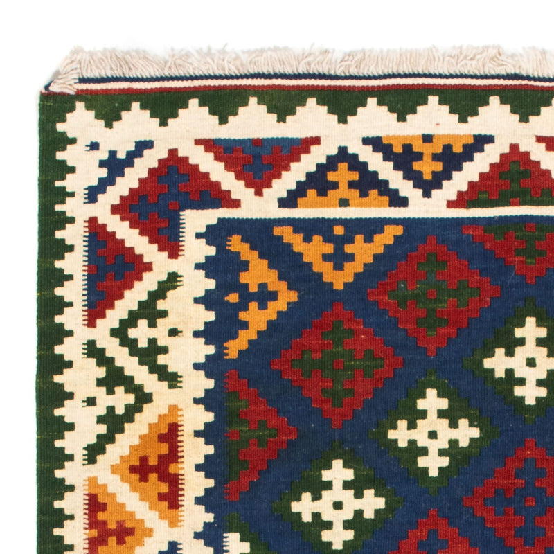 Kelim Fars Teppich 102x104cm - dunkelblau