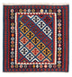 Kelim Fars Teppich 103x104cm - dunkelblau