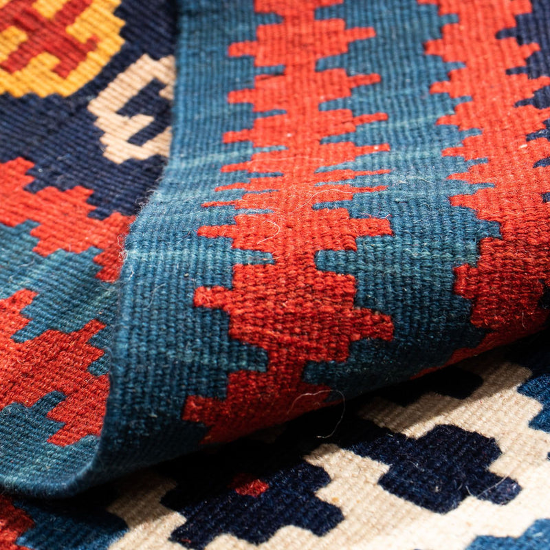 Kelim Fars Teppich 103x104cm - dunkelblau