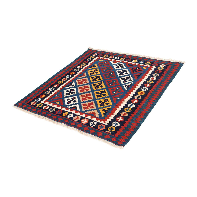 Kelim Fars Teppich 103x104cm - dunkelblau