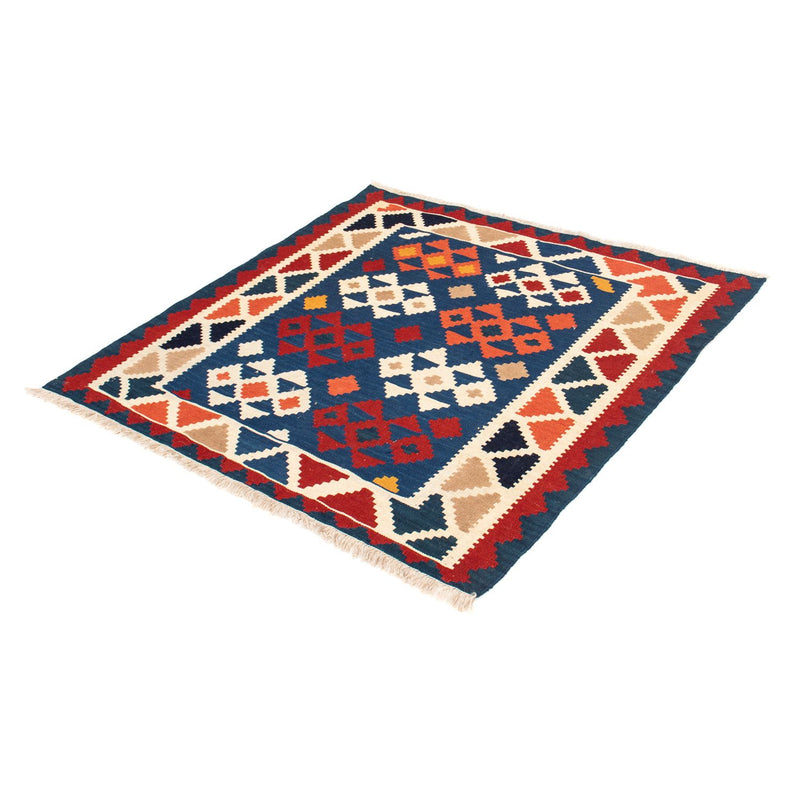 Kelim Fars Teppich 100x103cm - dunkelblau