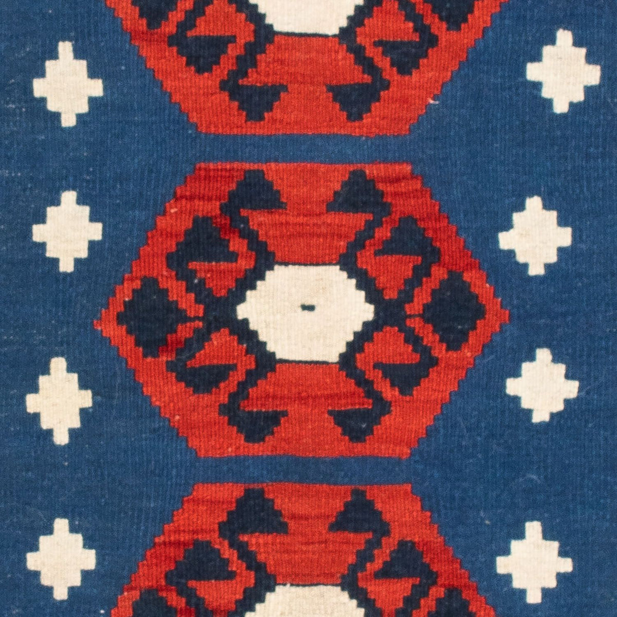 Kelim Teppich - Oriental 104 x 105 cm - dunkelblau